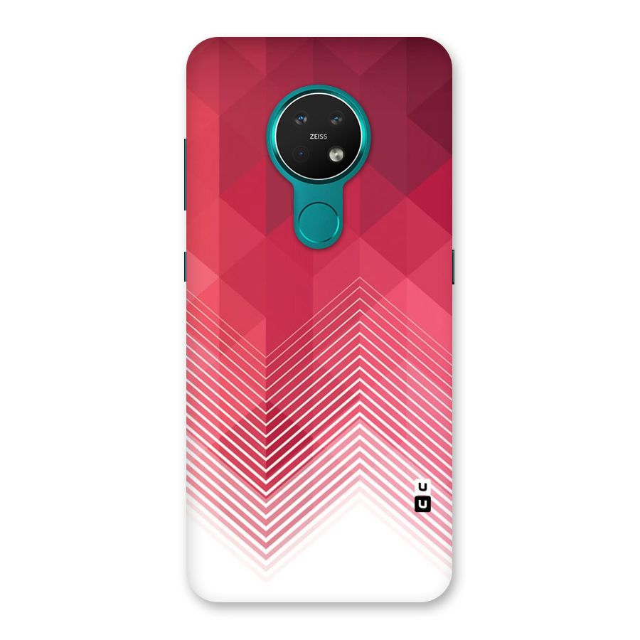 Red Chevron Abstract Back Case for Nokia 7.2