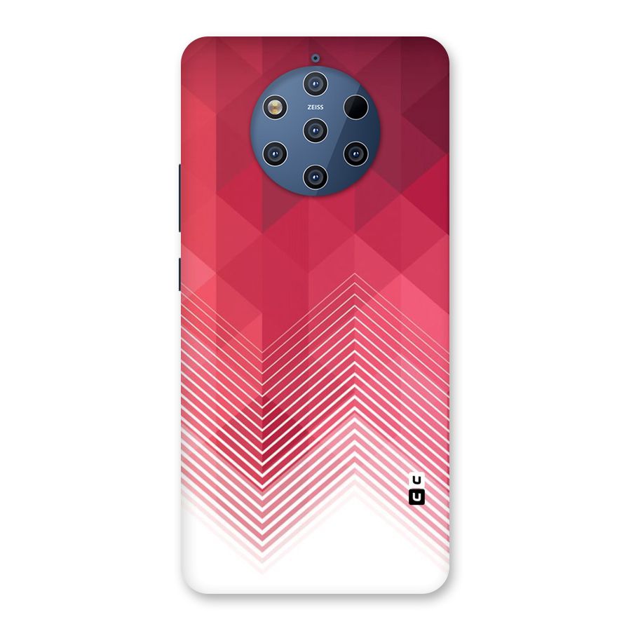 Red Chevron Abstract Back Case for Nokia 9 PureView