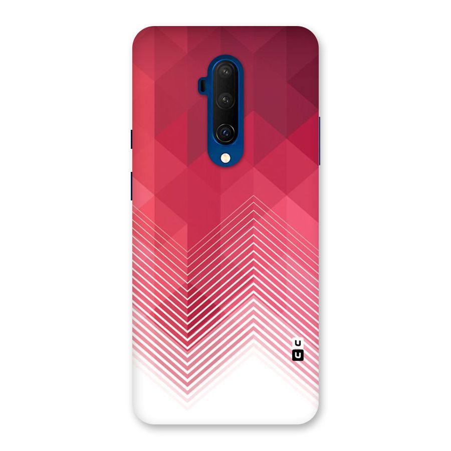 Red Chevron Abstract Back Case for OnePlus 7T Pro