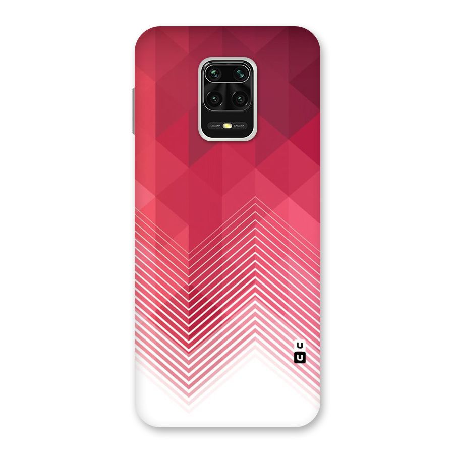 Red Chevron Abstract Back Case for Poco M2 Pro
