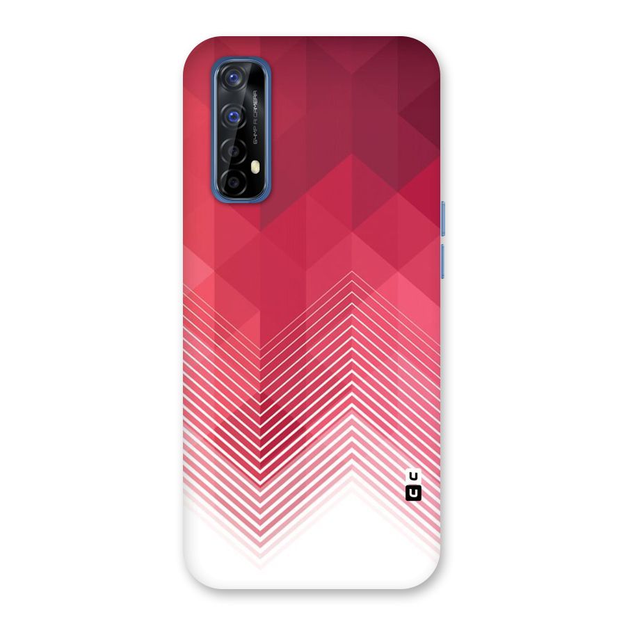 Red Chevron Abstract Back Case for Realme 7
