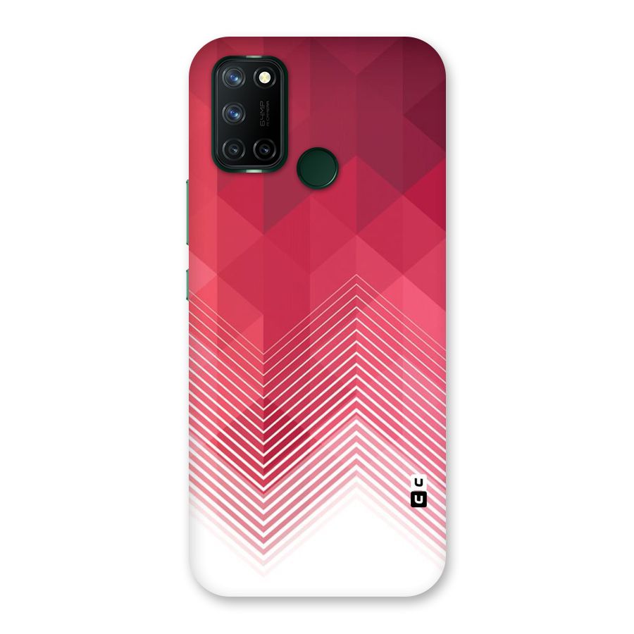 Red Chevron Abstract Back Case for Realme 7i
