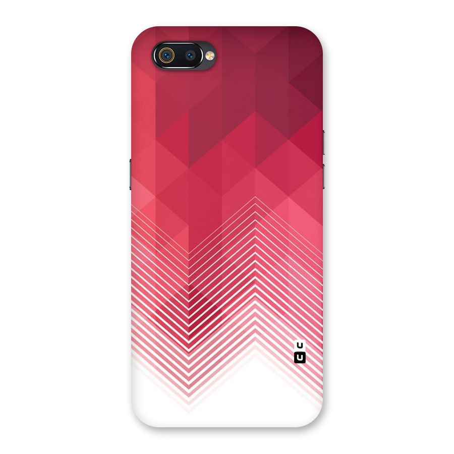 Red Chevron Abstract Back Case for Realme C2