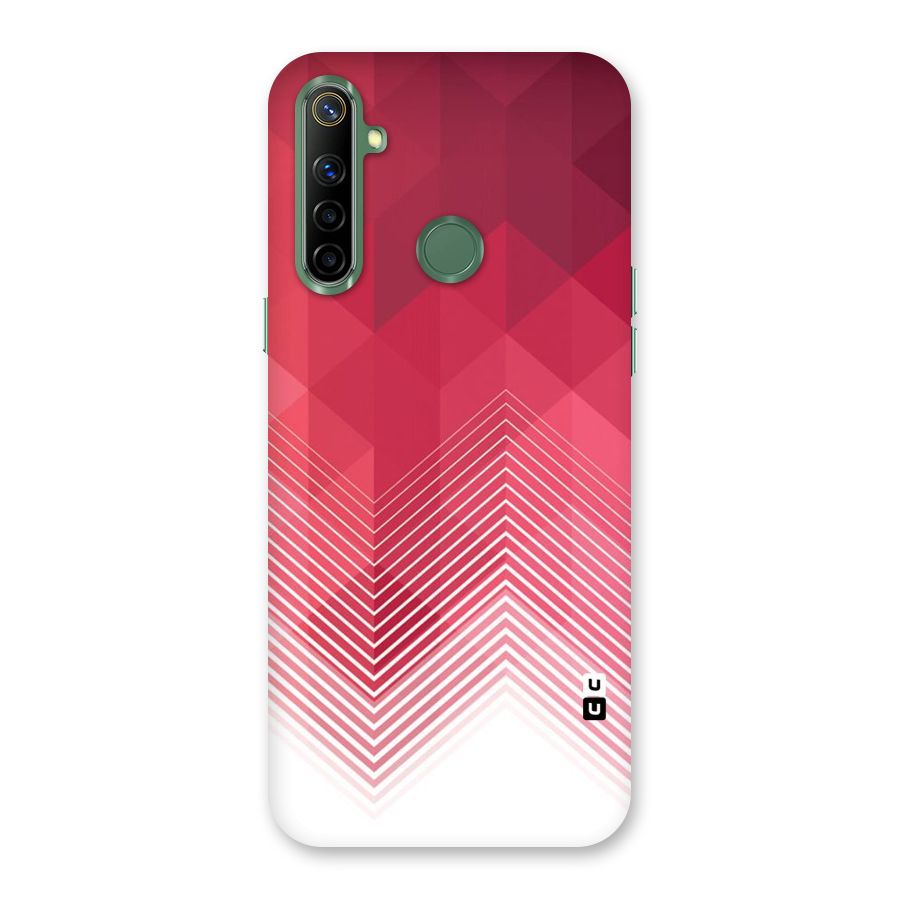 Red Chevron Abstract Back Case for Realme Narzo 10