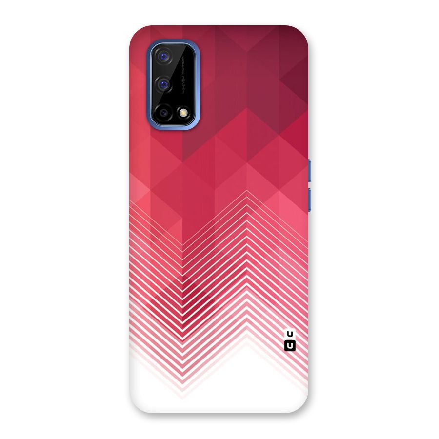 Red Chevron Abstract Back Case for Realme Narzo 30 Pro