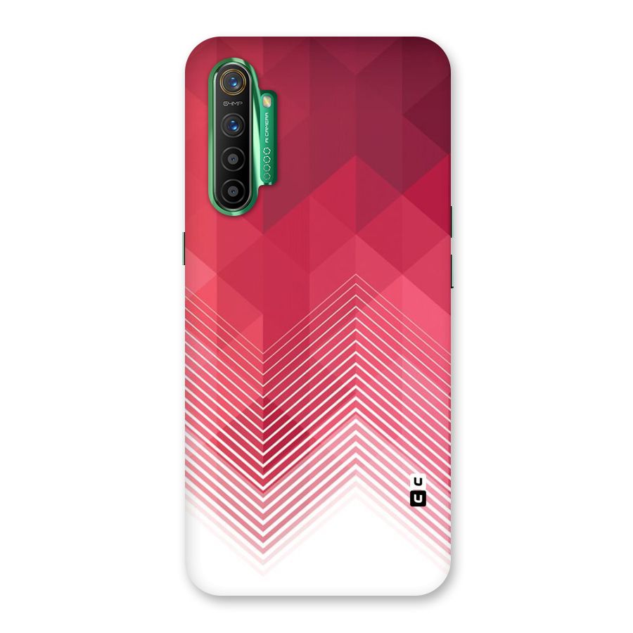 Red Chevron Abstract Back Case for Realme X2