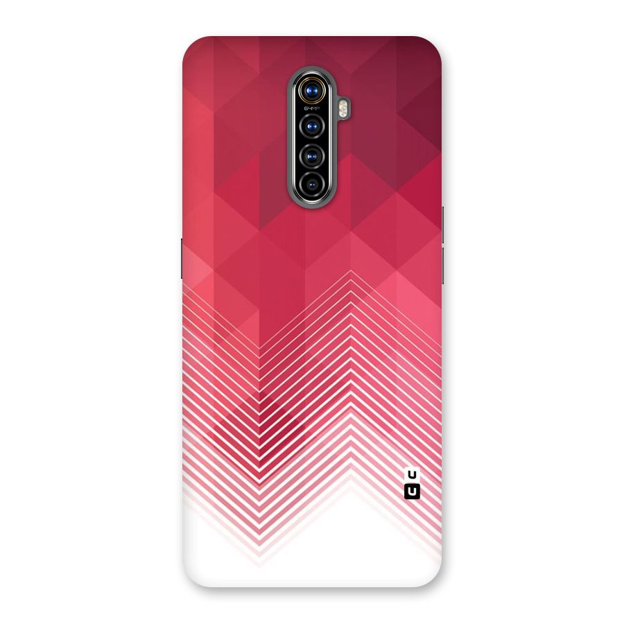 Red Chevron Abstract Back Case for Realme X2 Pro