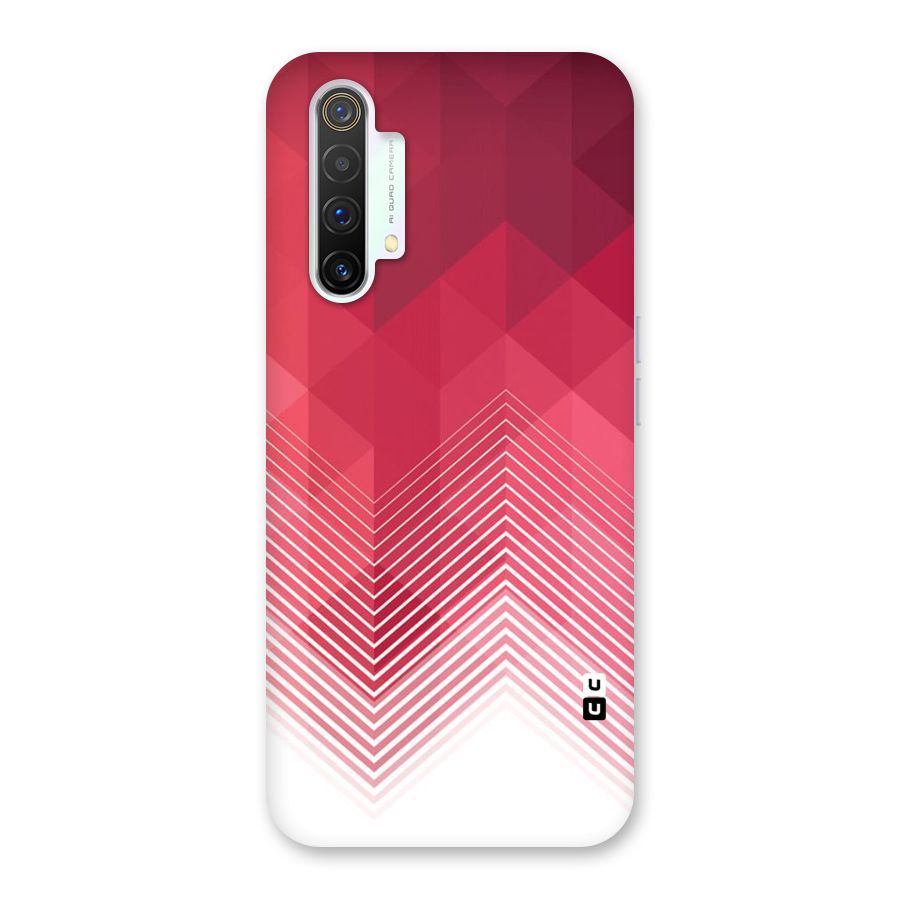 Red Chevron Abstract Back Case for Realme X3