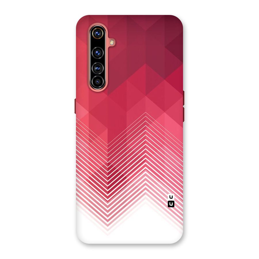Red Chevron Abstract Back Case for Realme X50 Pro