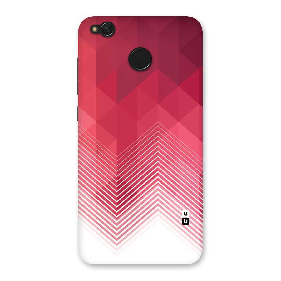 Red Chevron Abstract Back Case for Redmi 4