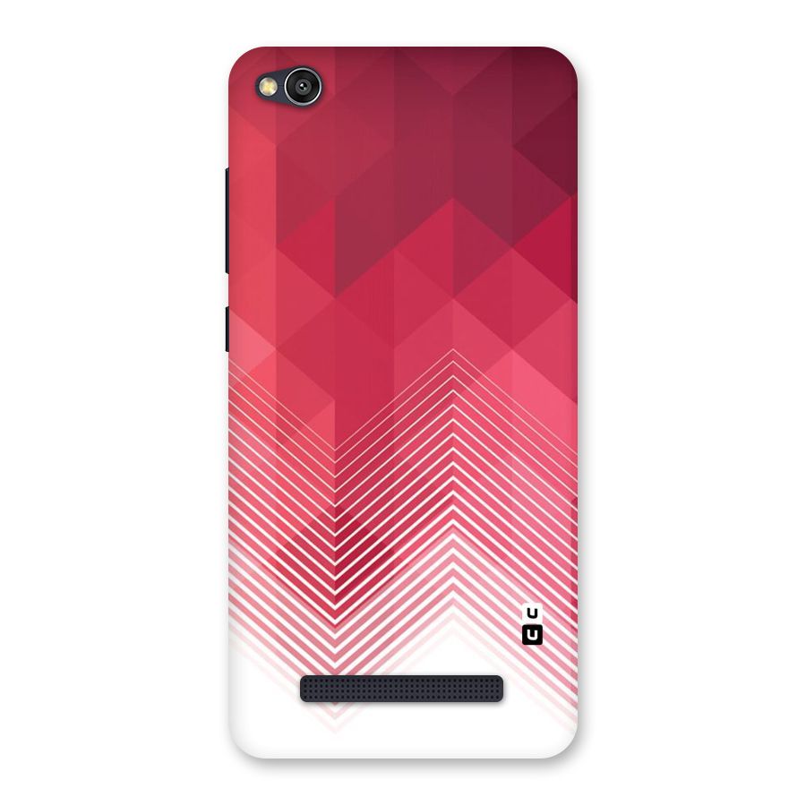 Red Chevron Abstract Back Case for Redmi 4A
