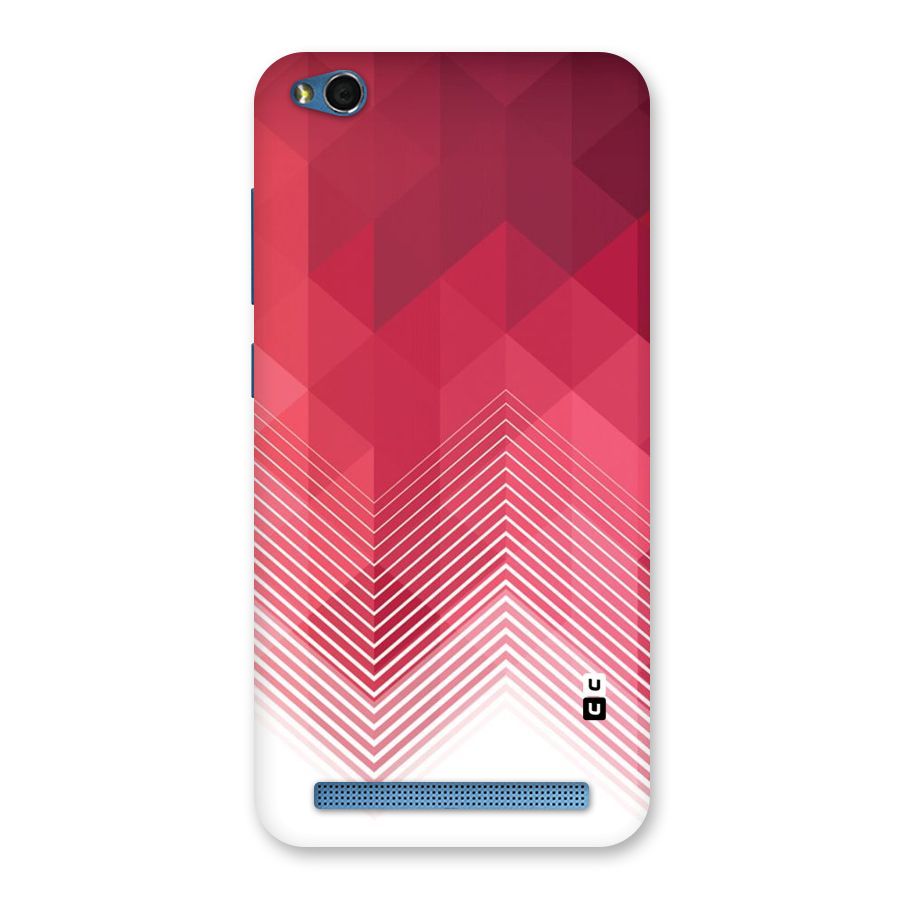 Red Chevron Abstract Back Case for Redmi 5A