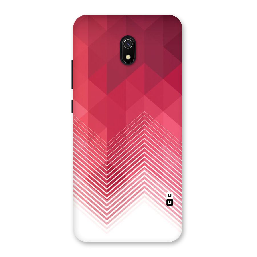 Red Chevron Abstract Back Case for Redmi 8A