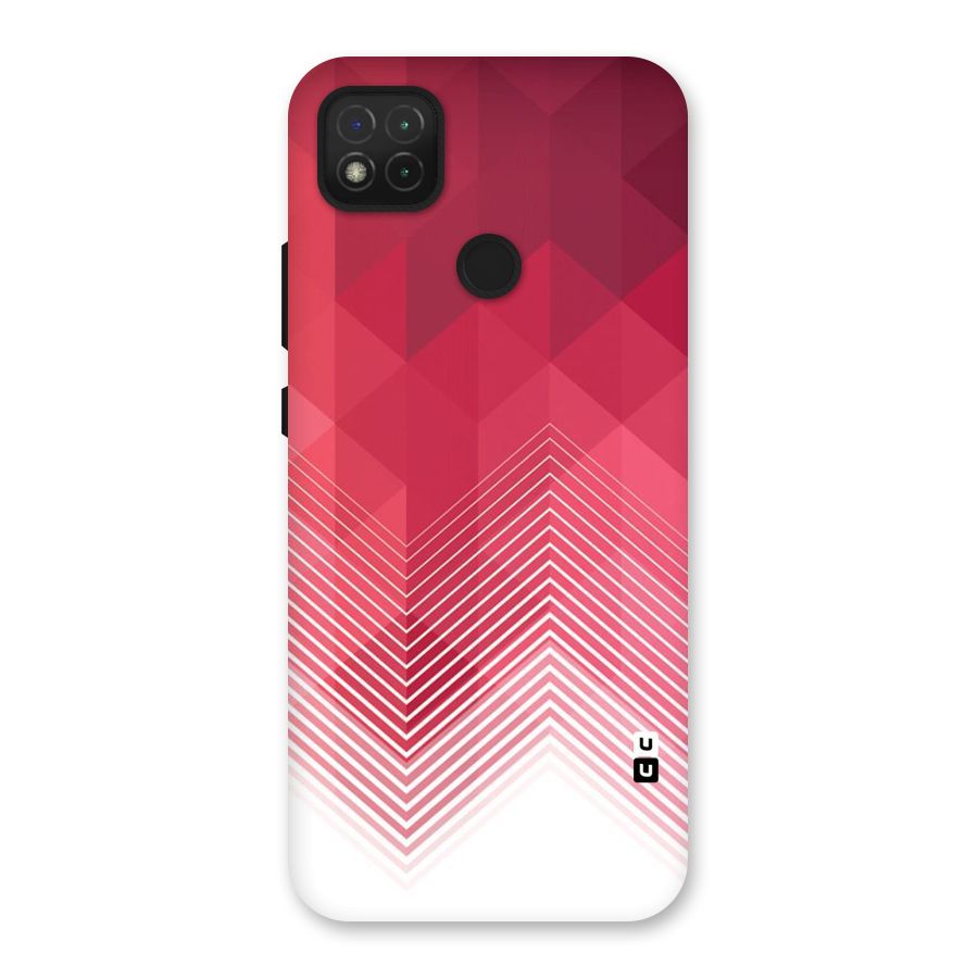Red Chevron Abstract Back Case for Redmi 9