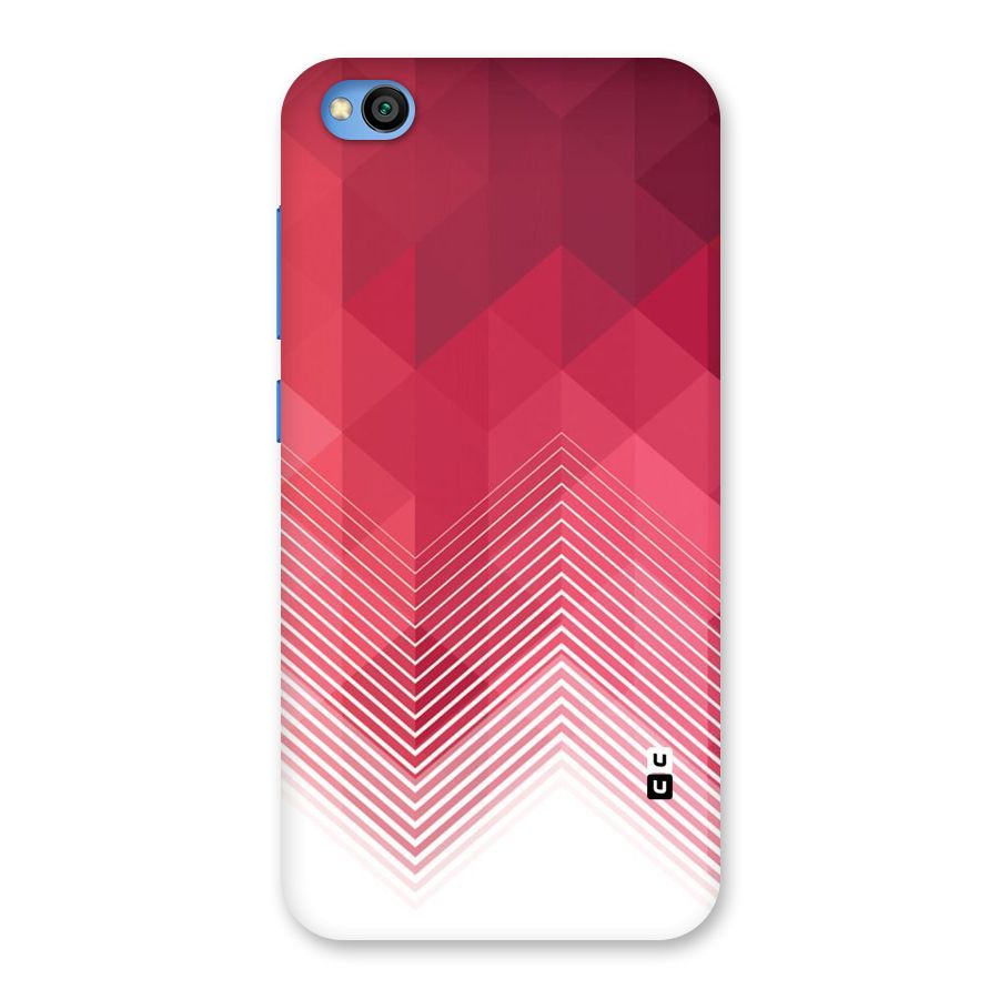 Red Chevron Abstract Back Case for Redmi Go