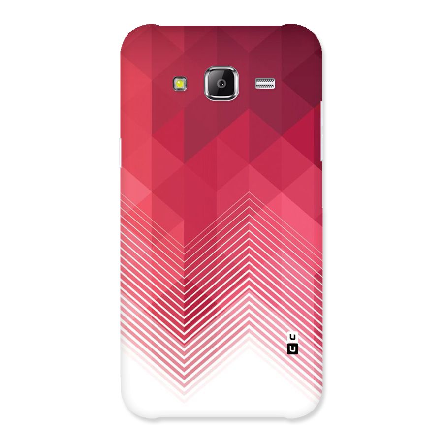 Red Chevron Abstract Back Case for Samsung Galaxy J2 Prime