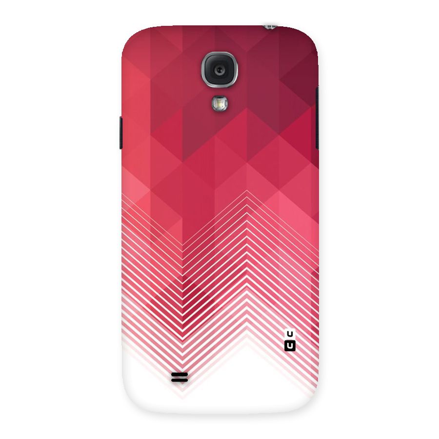 Red Chevron Abstract Back Case for Samsung Galaxy S4