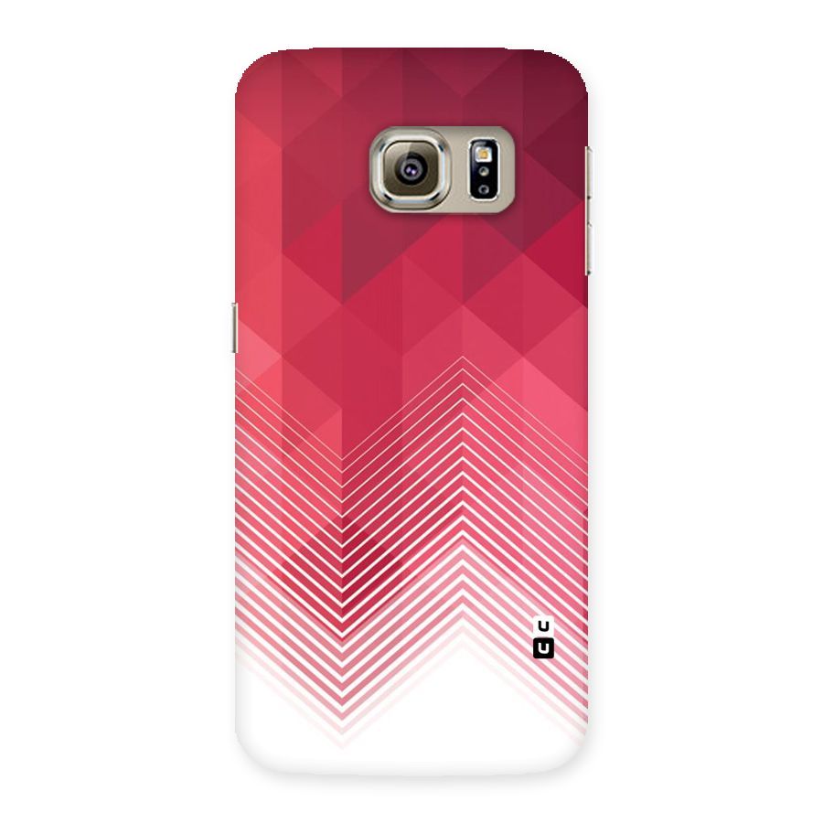 Red Chevron Abstract Back Case for Samsung Galaxy S6 Edge