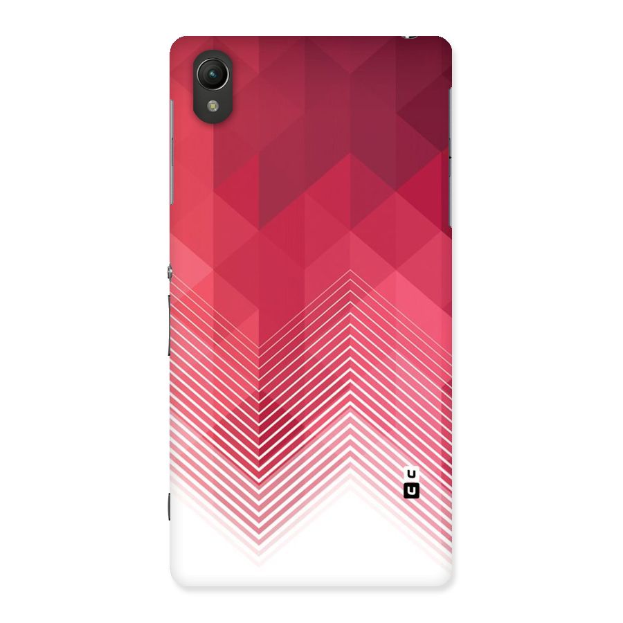 Red Chevron Abstract Back Case for Sony Xperia Z2