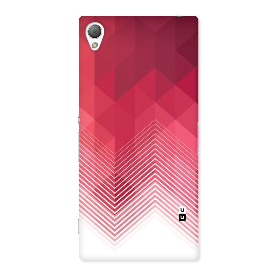 Red Chevron Abstract Back Case for Sony Xperia Z3