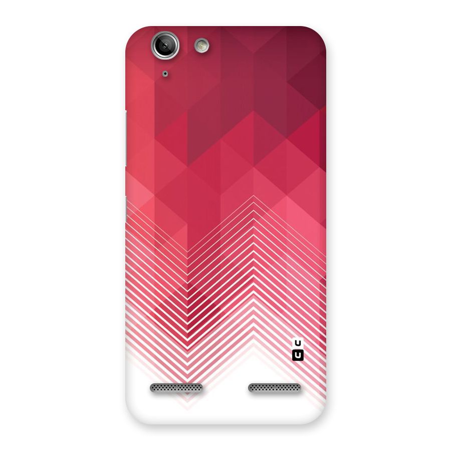 Red Chevron Abstract Back Case for Vibe K5