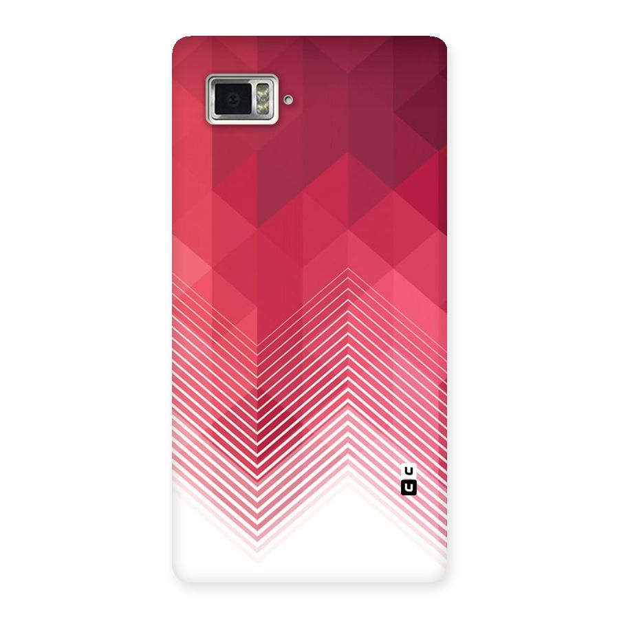 Red Chevron Abstract Back Case for Vibe Z2 Pro K920