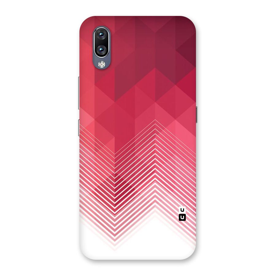 Red Chevron Abstract Back Case for Vivo NEX