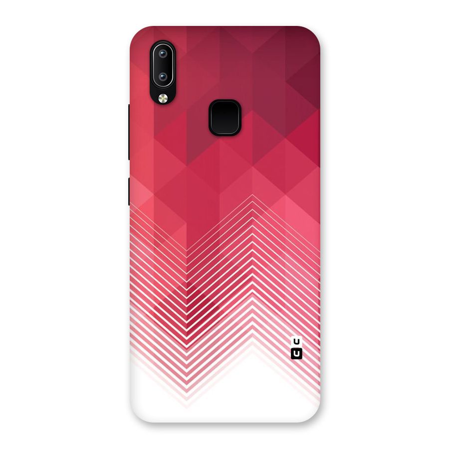 Red Chevron Abstract Back Case for Vivo Y93