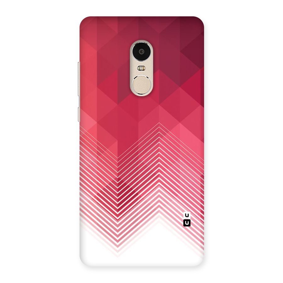 Red Chevron Abstract Back Case for Xiaomi Redmi Note 4