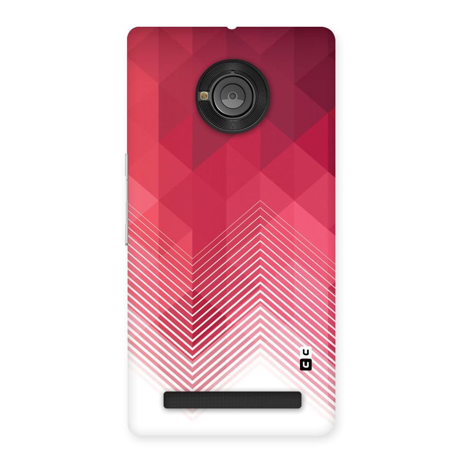 Red Chevron Abstract Back Case for Yu Yuphoria
