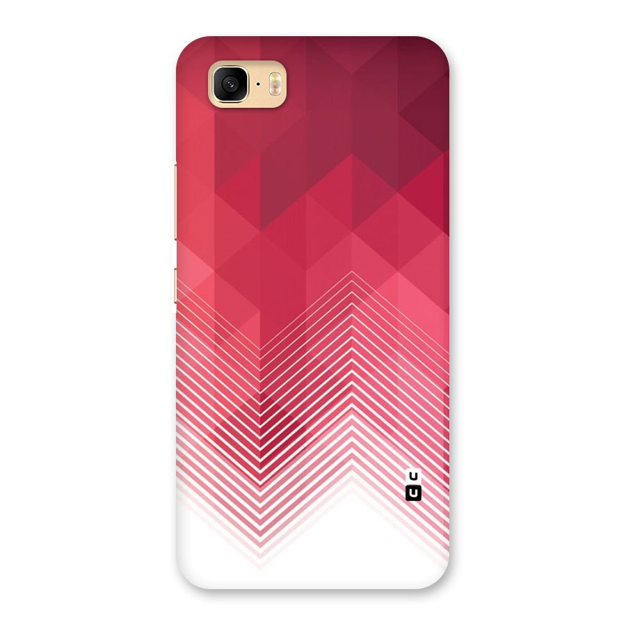 Red Chevron Abstract Back Case for Zenfone 3s Max