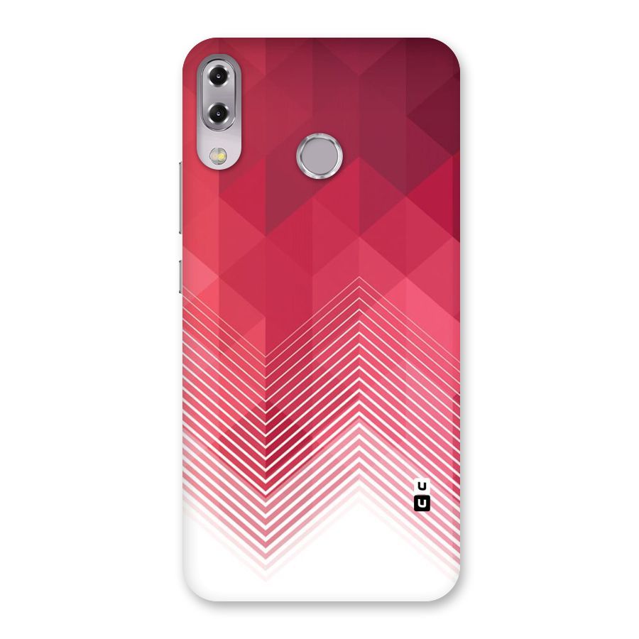 Red Chevron Abstract Back Case for Zenfone 5Z
