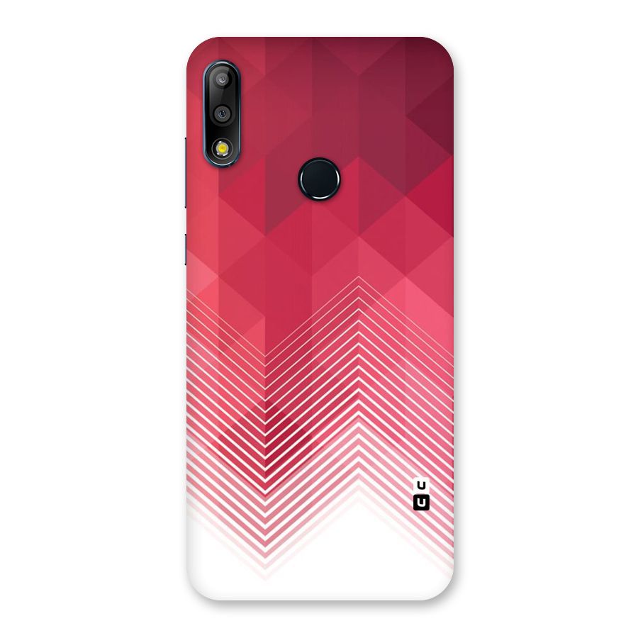 Red Chevron Abstract Back Case for Zenfone Max Pro M2
