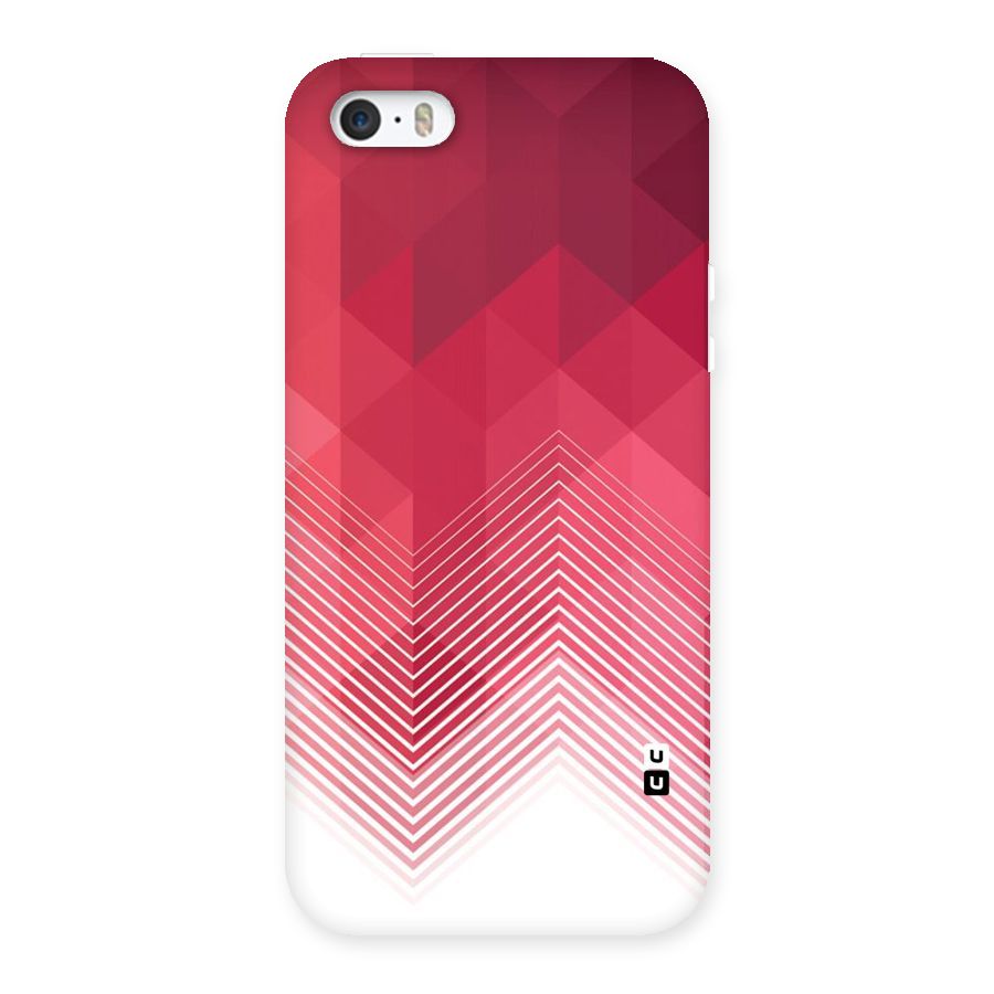 Red Chevron Abstract Back Case for iPhone 5 5S