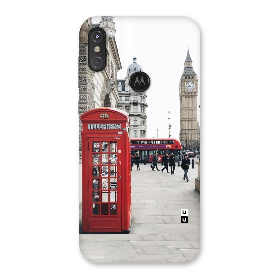 Red City Back Case for Motorola One Power