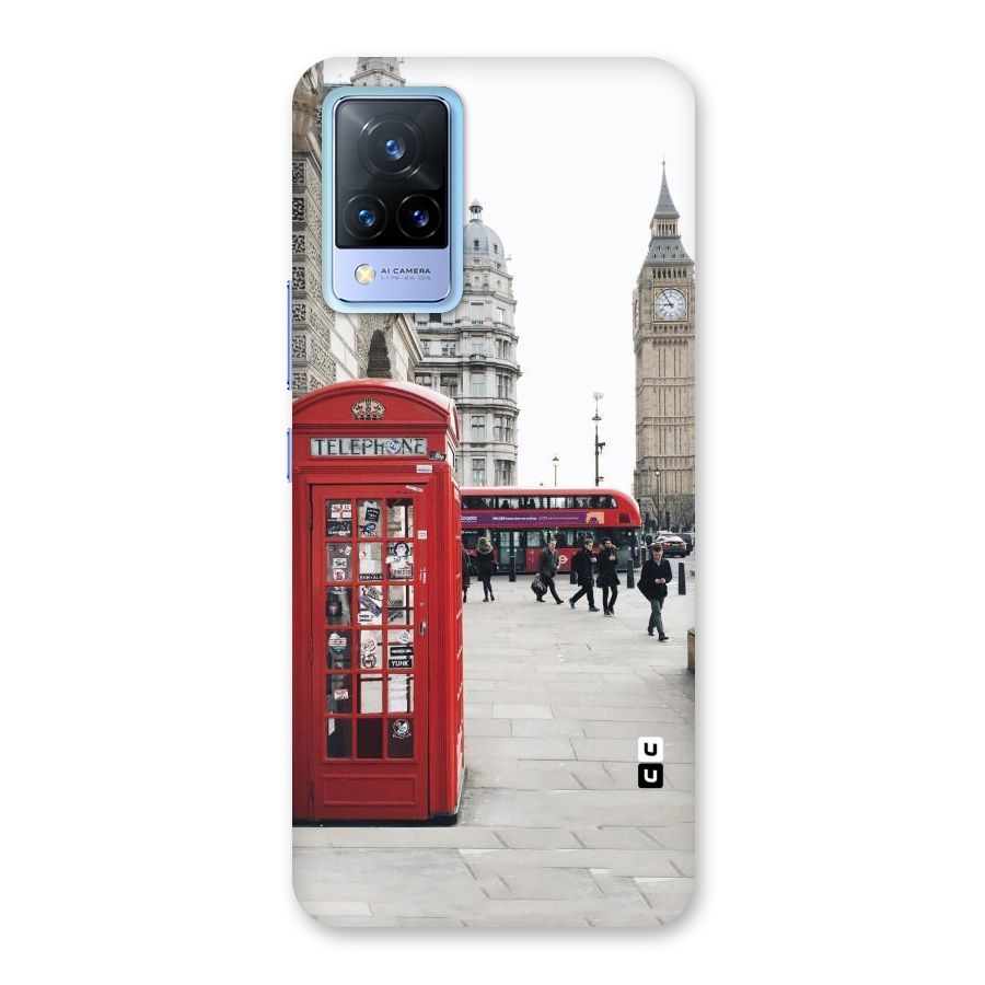 Red City Back Case for Vivo V21 5G