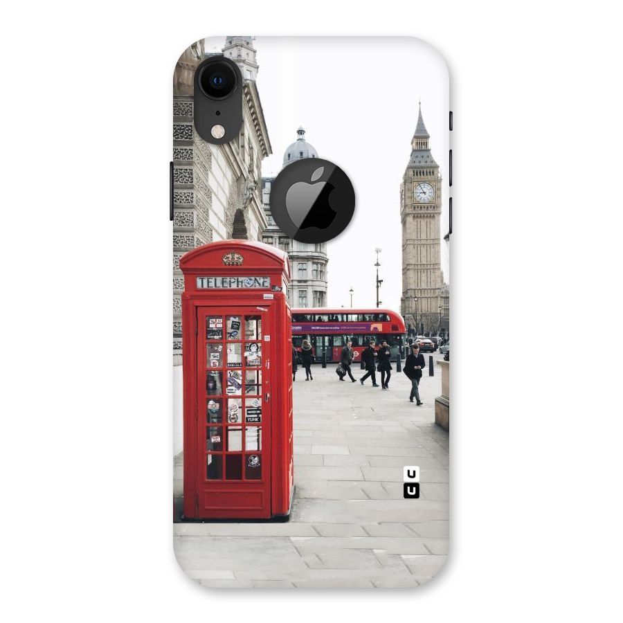 Red City Back Case for iPhone XR Logo Cut