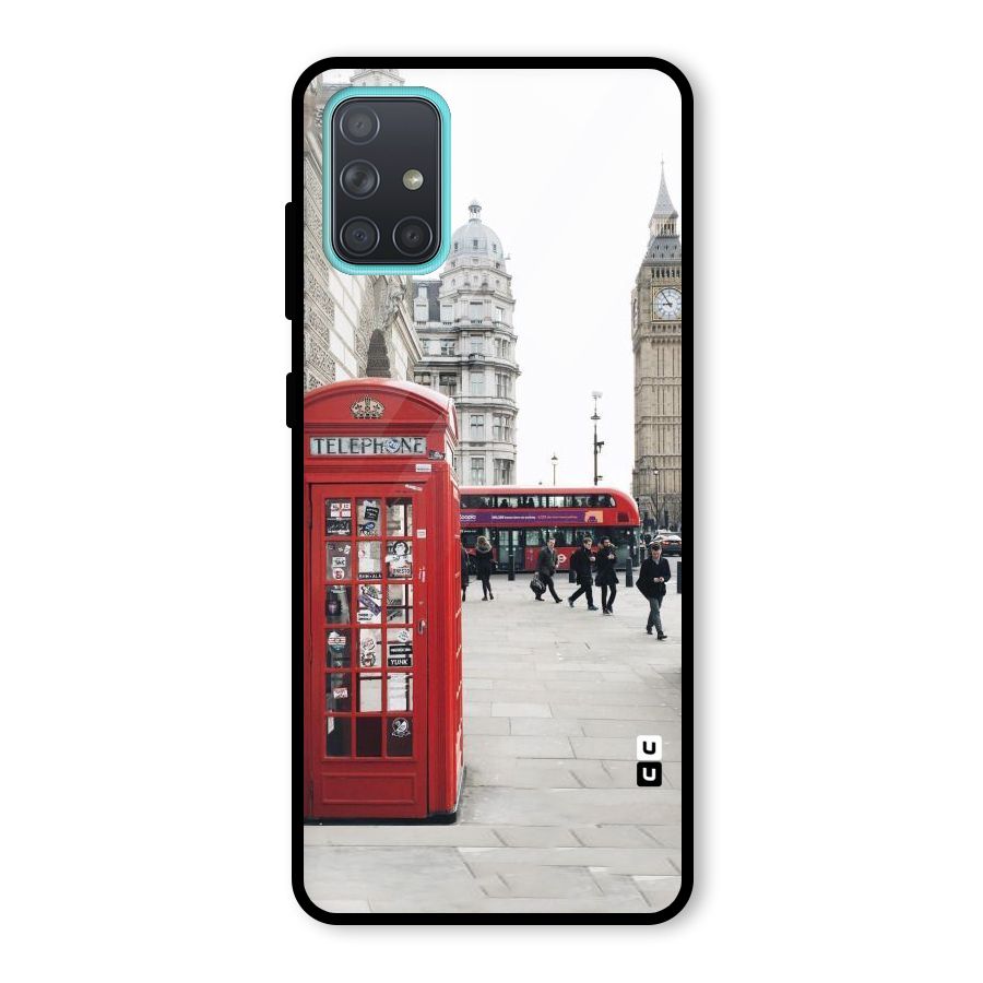 Red City Glass Back Case for Galaxy A71