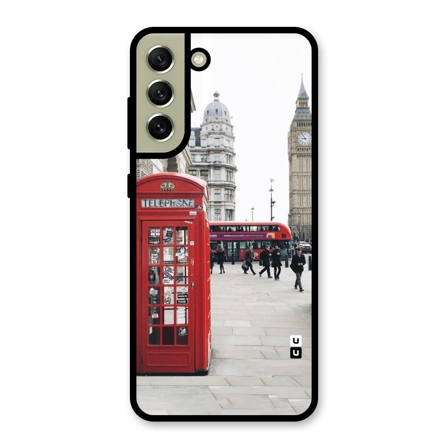 Red City Glass Back Case for Galaxy S21 FE 5G