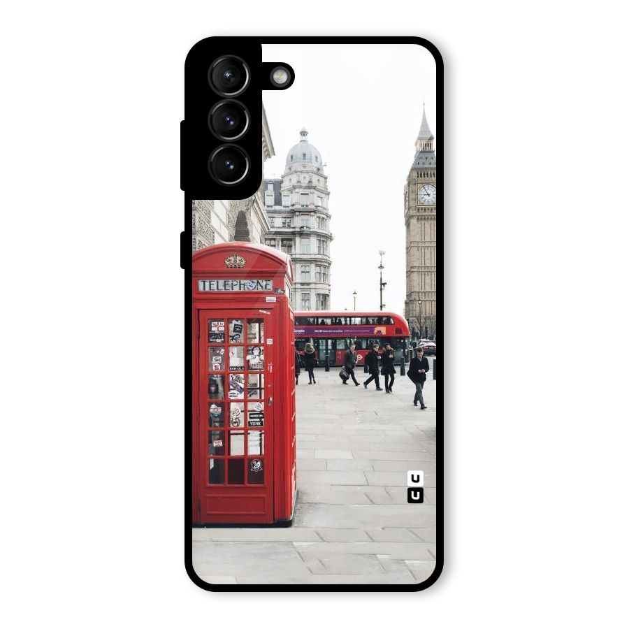 Red City Glass Back Case for Galaxy S21 Plus