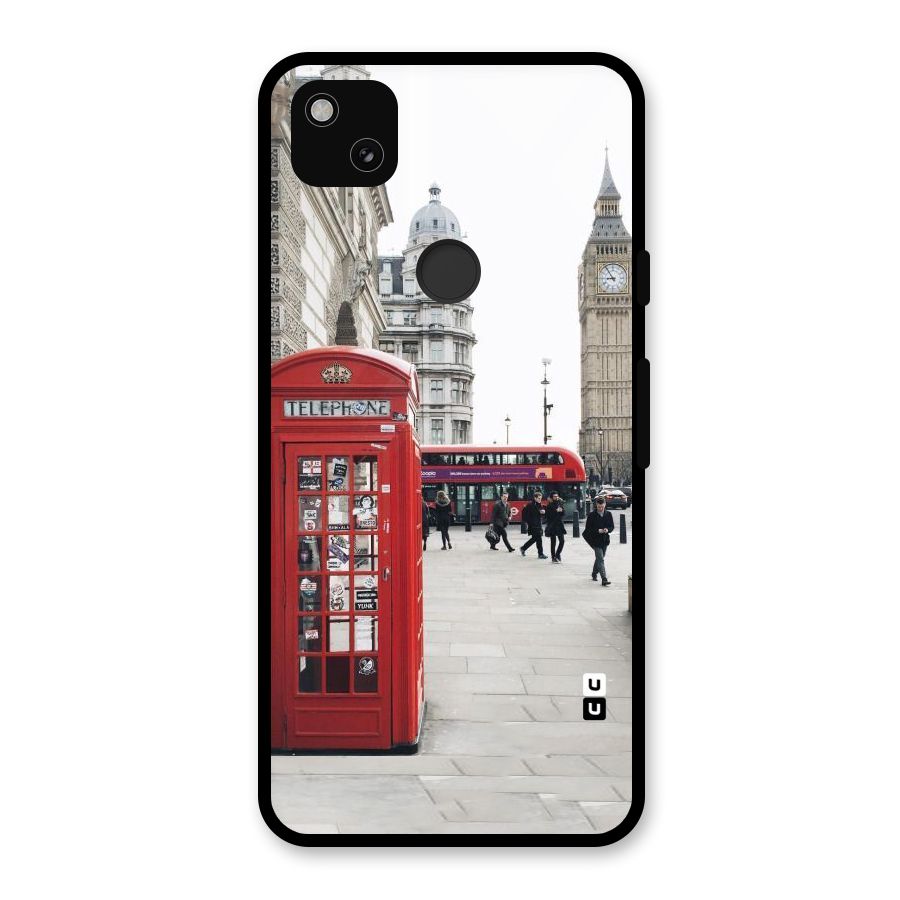 Red City Glass Back Case for Google Pixel 4a