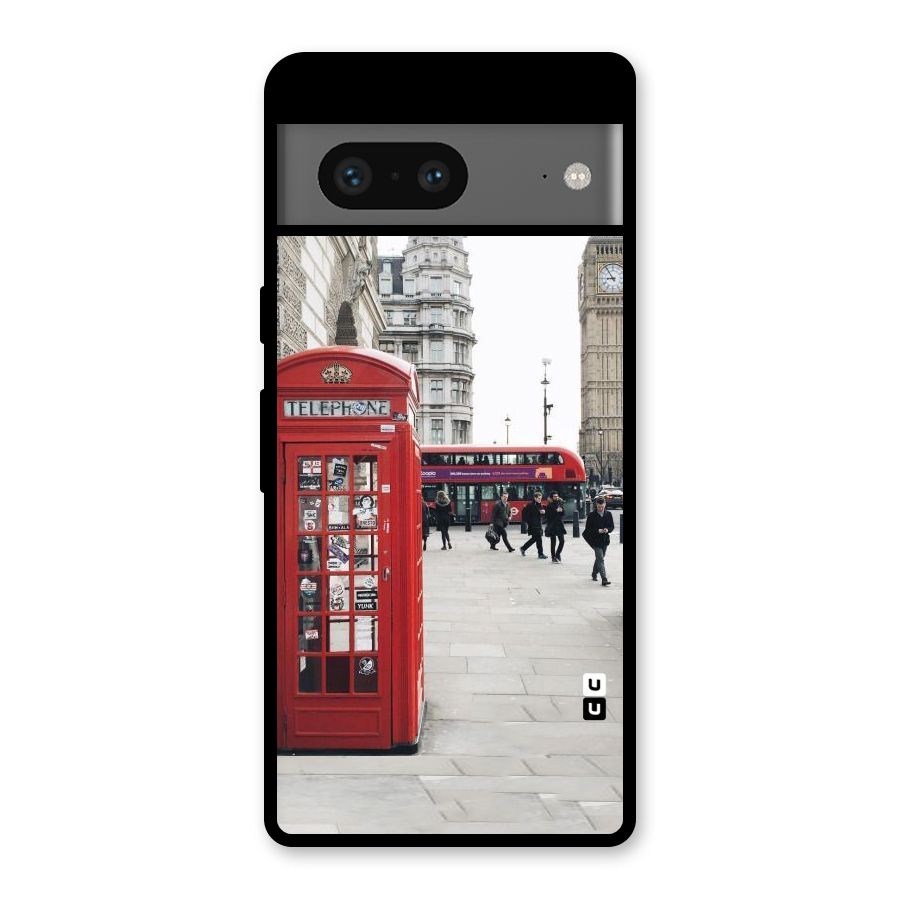 Red City Glass Back Case for Google Pixel 7