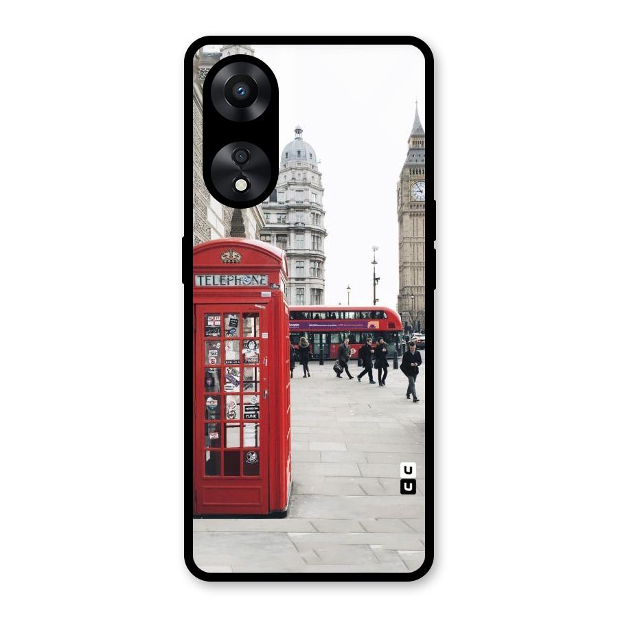 Red City Glass Back Case for Oppo A78