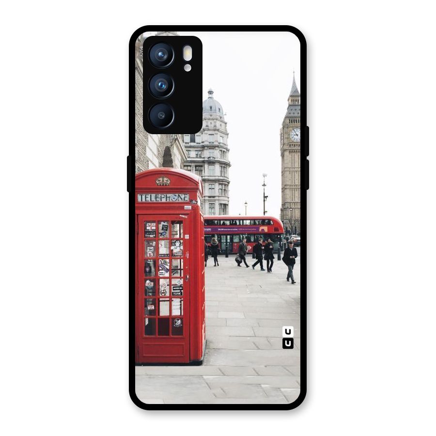 Red City Glass Back Case for Oppo Reno6 5G