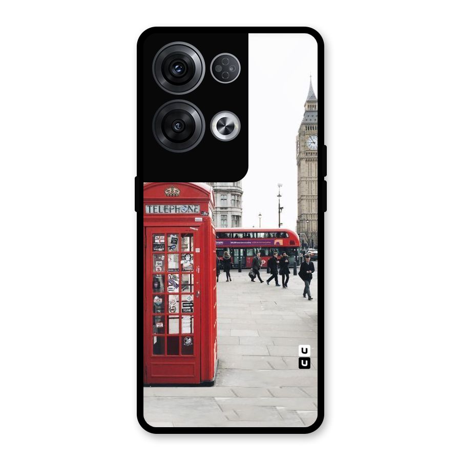 Red City Glass Back Case for Oppo Reno8 Pro 5G