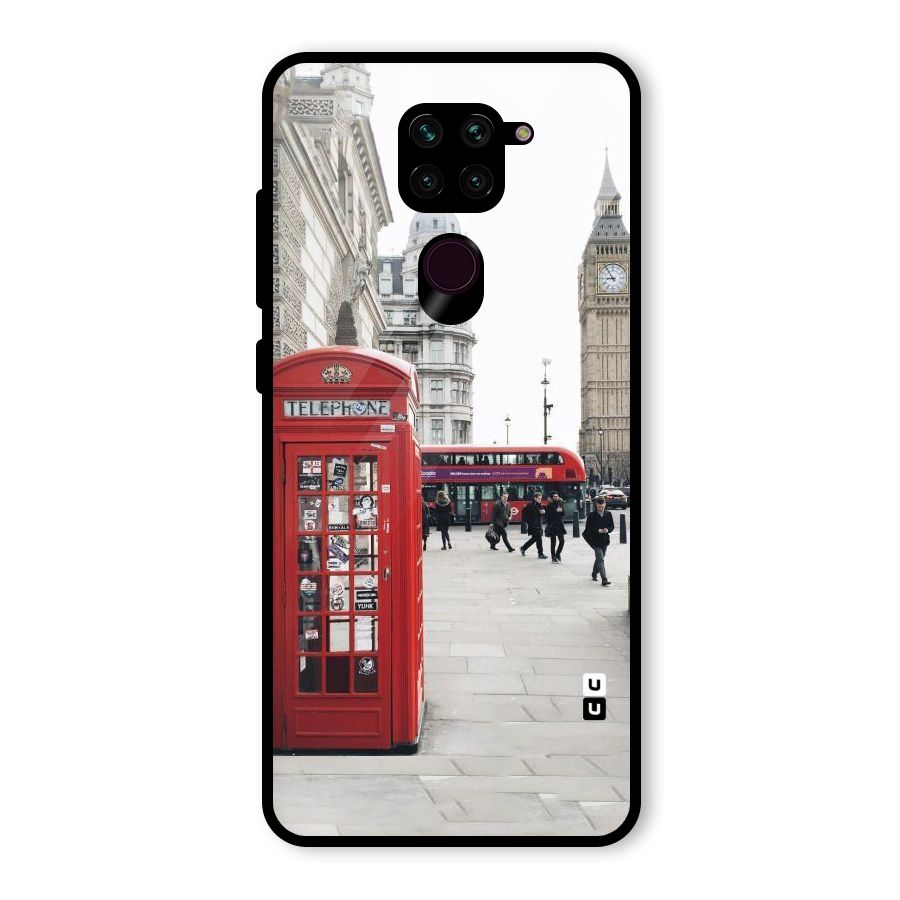 Red City Glass Back Case for Redmi Note 9