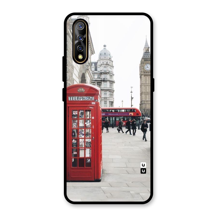 Red City Glass Back Case for Vivo S1