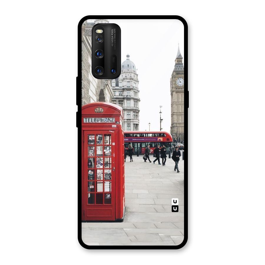 Red City Glass Back Case for Vivo iQOO 3