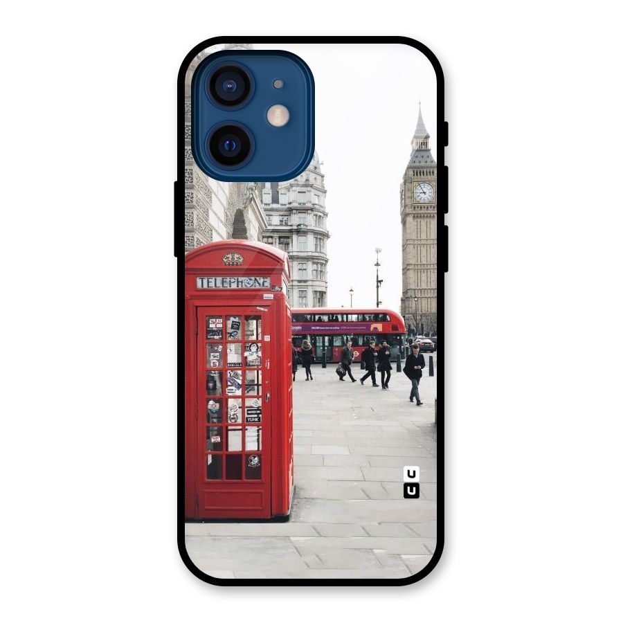 Red City Glass Back Case for iPhone 12 Mini