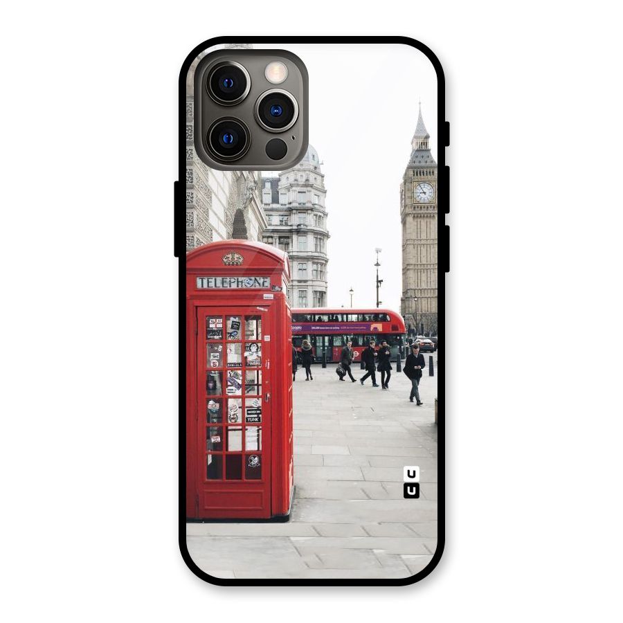 Red City Glass Back Case for iPhone 12 Pro